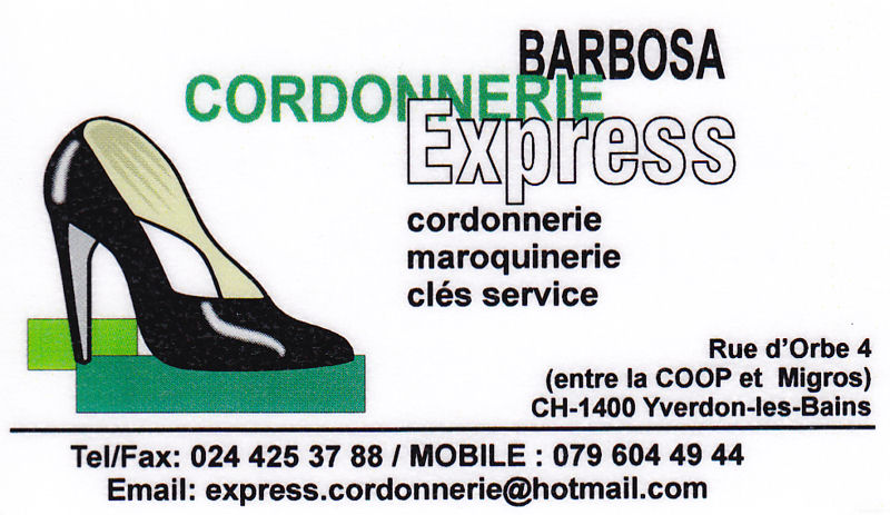 Barbosa... Cordonnerie...