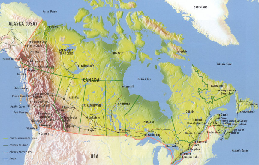  Carte Gographique du Canada
