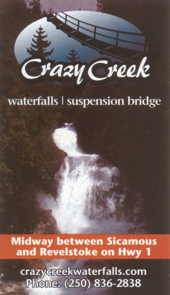  Crazy Creek, Waterfalls - Suspension Bridge, British Columbia, Canada... 