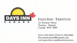 Days Inn, Trenton, Ontario, Canada... 