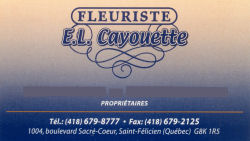  Fleuriste E.L. Cayouette, Saint-Flicien, Qubec, Canada... 