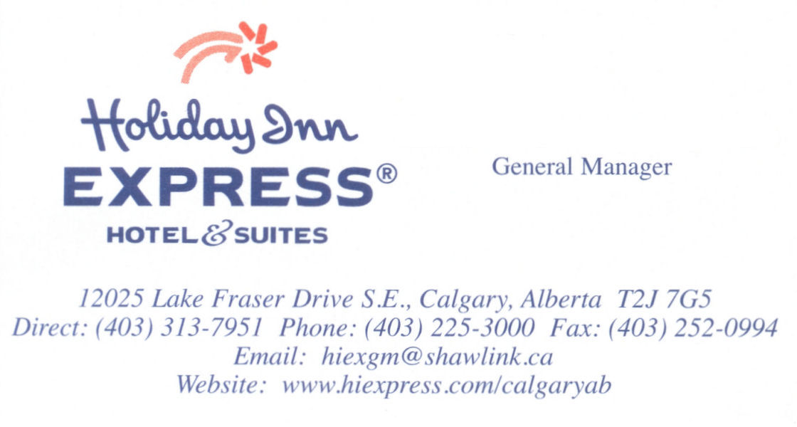  Holiday Inn Express, Calgary, Alberta, Canada... 