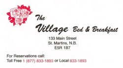  The Village Bed & Breakfast, St. Martins, New Brunswick, Canada... 