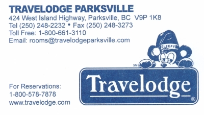 The Travelodge Parksville BC...