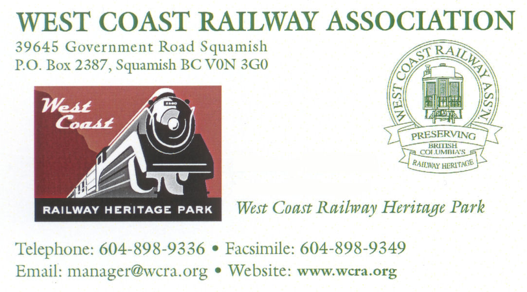  West Coast Railway Heritage Park, Squamish, British Columbia, Canada 