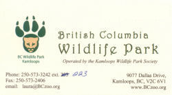 Wildlife Park, Kamloops, British Columbia, Canada... 