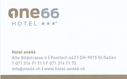 one66, Hotel, Saint-Gall...