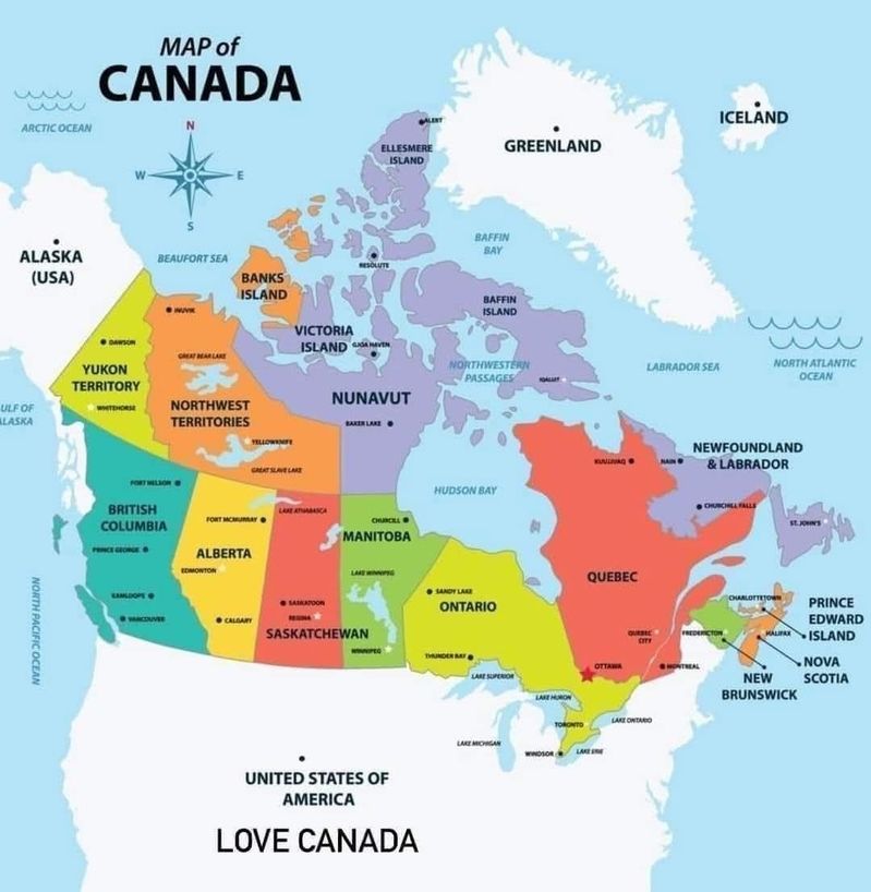 Carte Go du Canada...