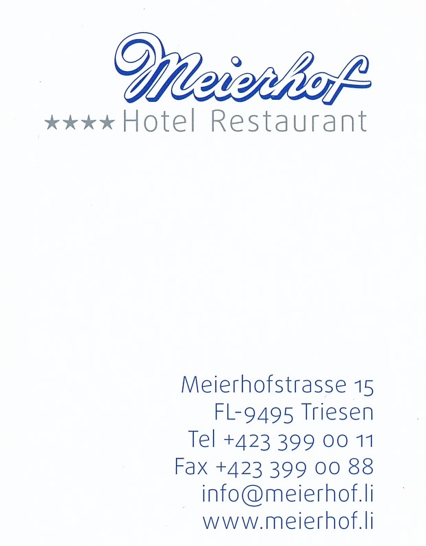 Meierhof Hotel Restaurant Triesen...