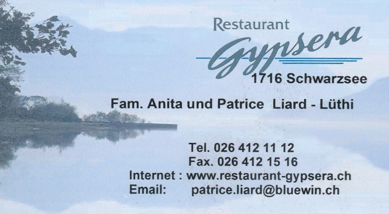 Gypsera Restaurant Schwarzsee..